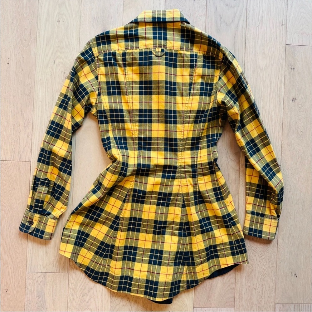 BYRON LARS Yellow & Black Plaid Romper – Size 6 💛🖤 - Picture 4 of 7
